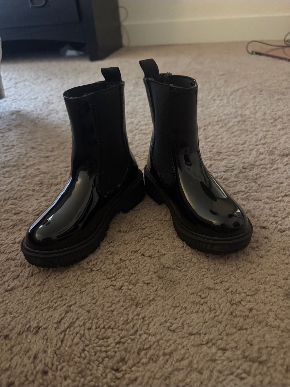 Kids Black Boots - Classic Pull-On Style